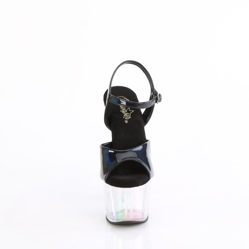 Pleaser Adore-709HT Hologram Hakken Dames Zwart | BELGIE BEVZXCFP