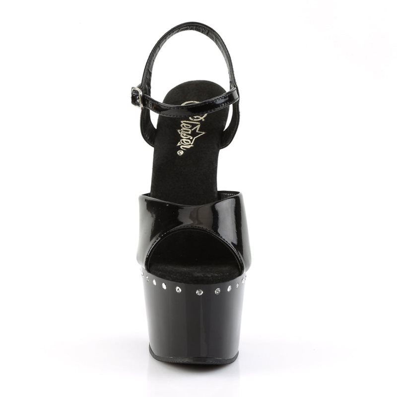 Pleaser Adore-709LS Hakken Dames Zwart | BELGIE BEYICGWU