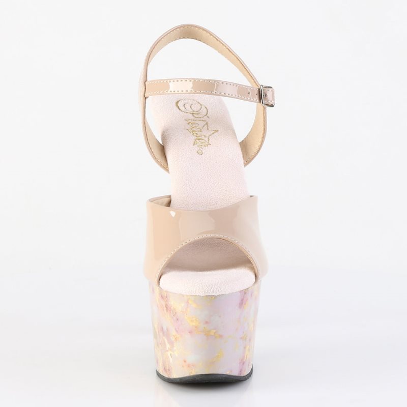 Pleaser Adore-709MB Hakken Dames Beige Roze | BELGIE BEKTFHRM