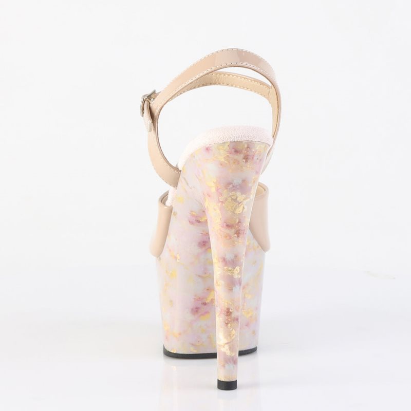 Pleaser Adore-709MB Hakken Dames Beige Roze | BELGIE BEKTFHRM