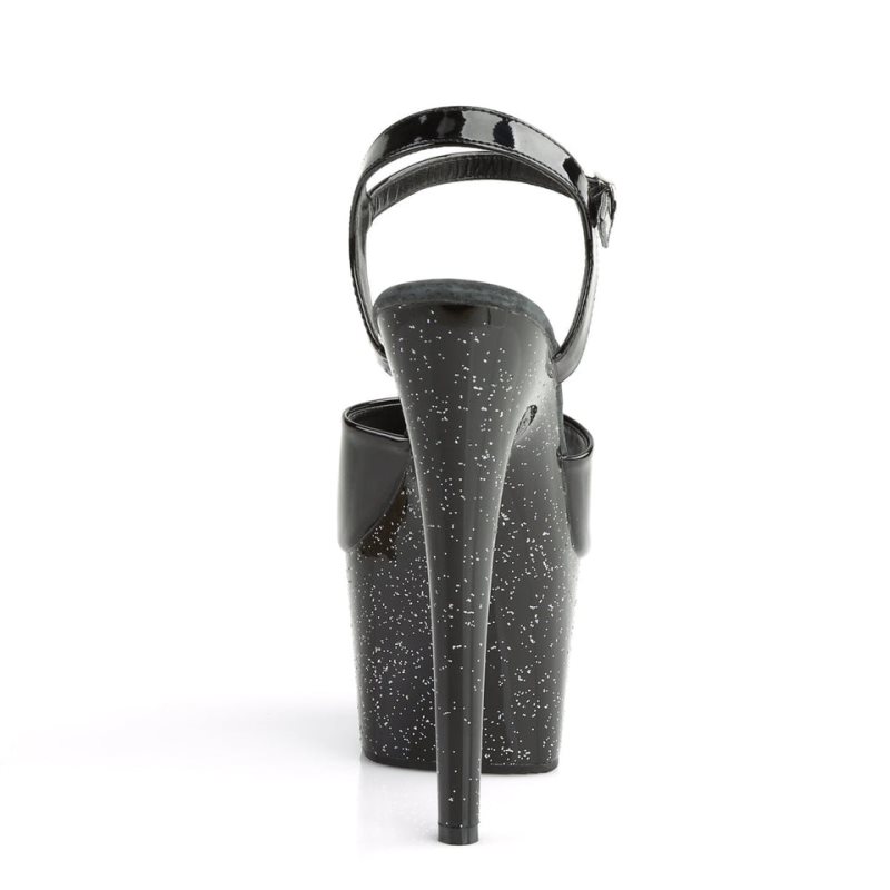 Pleaser Adore-709MG Hakken Dames Zwart | BELGIE BEJIGEBX
