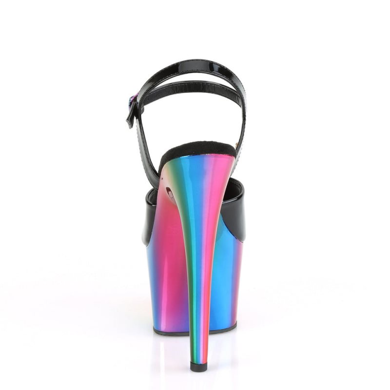 Pleaser Adore-709RC Hakken Dames Zwart Gekleurd | BELGIE BERQKXPI