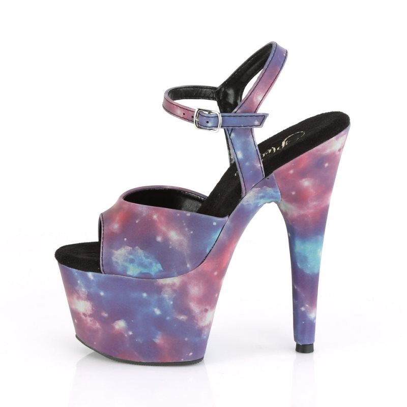 Pleaser Adore-709REFL Hakken Dames Paars Blauw | BELGIE BEYNRESC