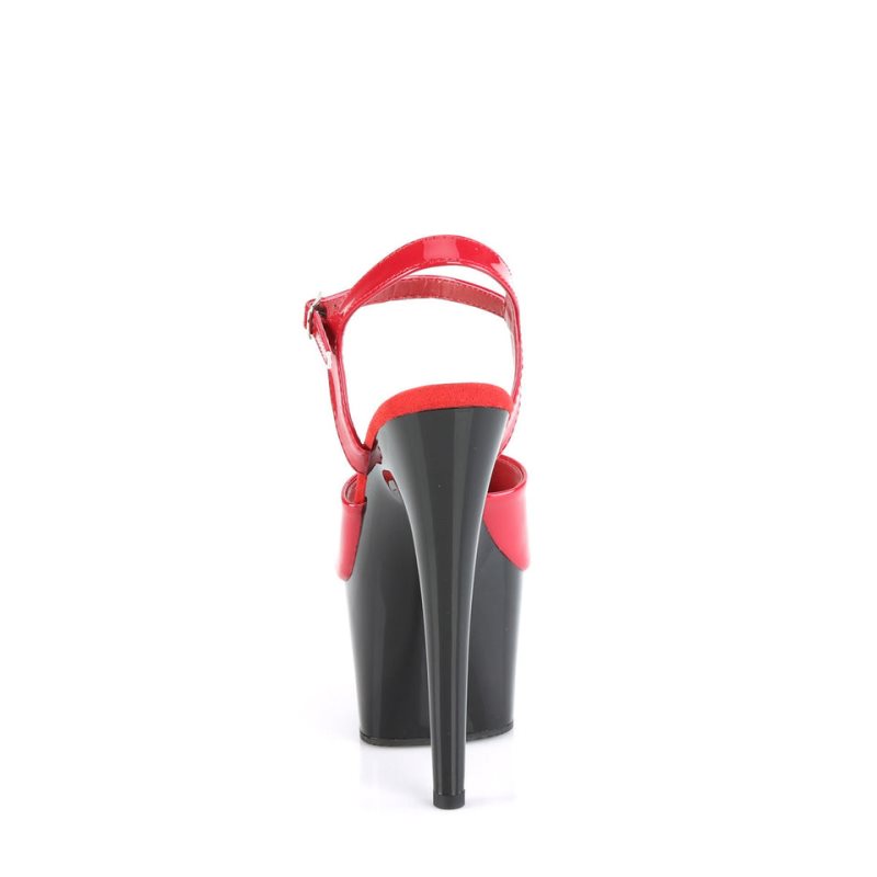Pleaser Adore-709 Hakken Dames Rood Zwart | BELGIE BETZYMDR