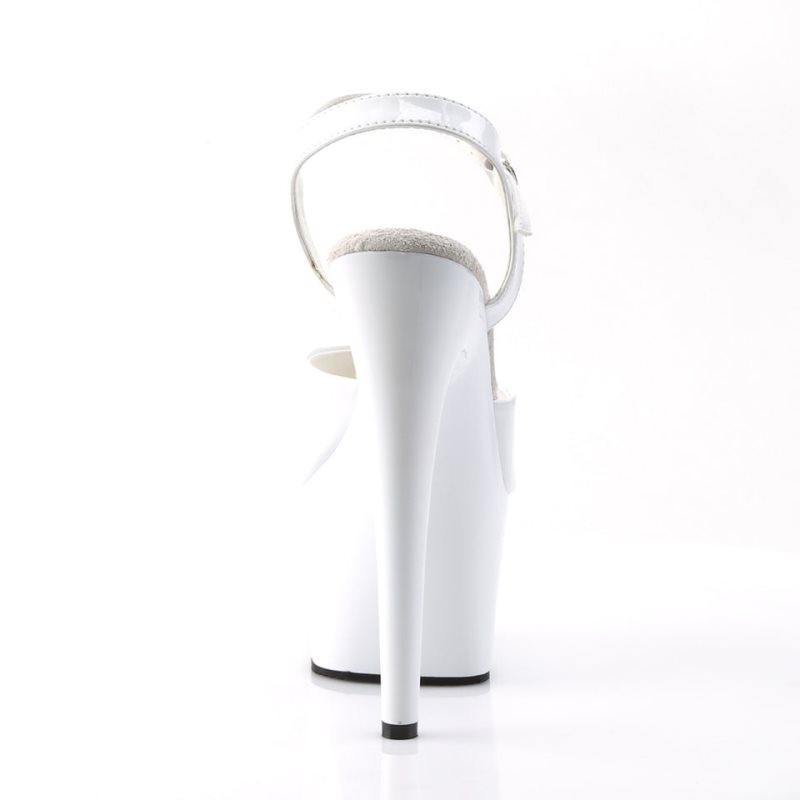 Pleaser Adore-709 Hakken Dames Wit | BELGIE BETKBHLA