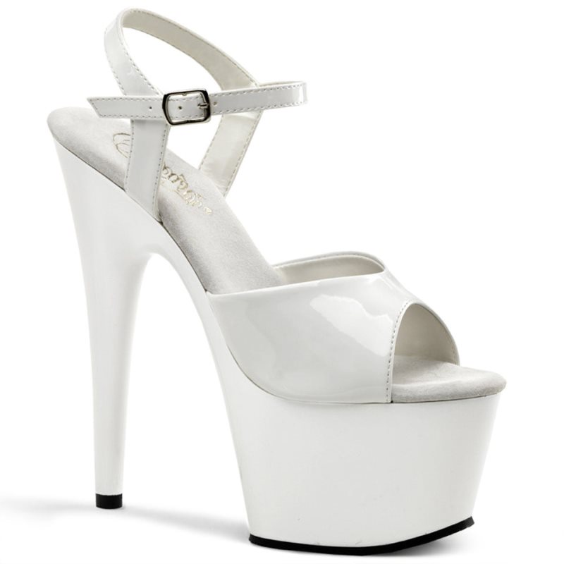 Pleaser Adore-709 Hakken Dames Wit | BELGIE BETKBHLA