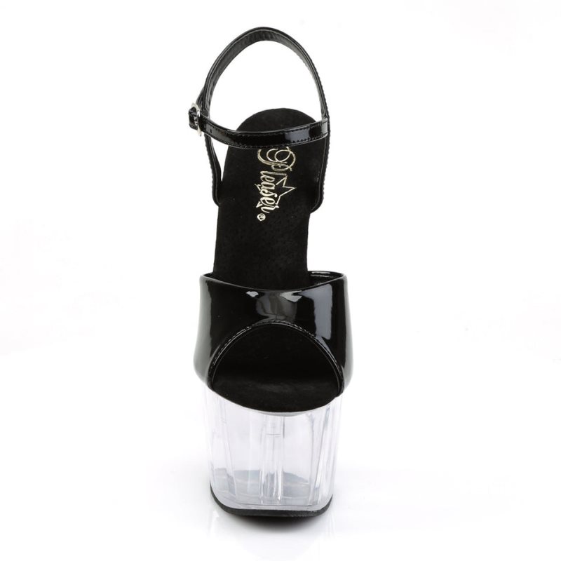 Pleaser Adore-709 Hakken Dames Zwart | BELGIE BEPJXWMT