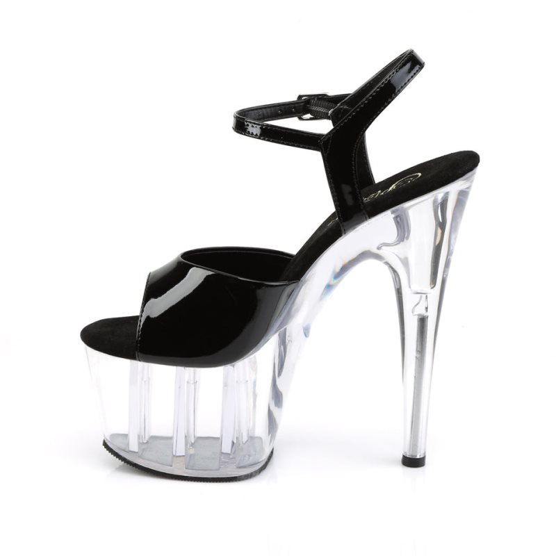 Pleaser Adore-709 Hakken Dames Zwart | BELGIE BEPJXWMT