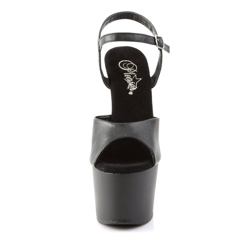Pleaser Adore-709 Vegan Leather Hakken Dames Zwart | BELGIE BEBKISMF