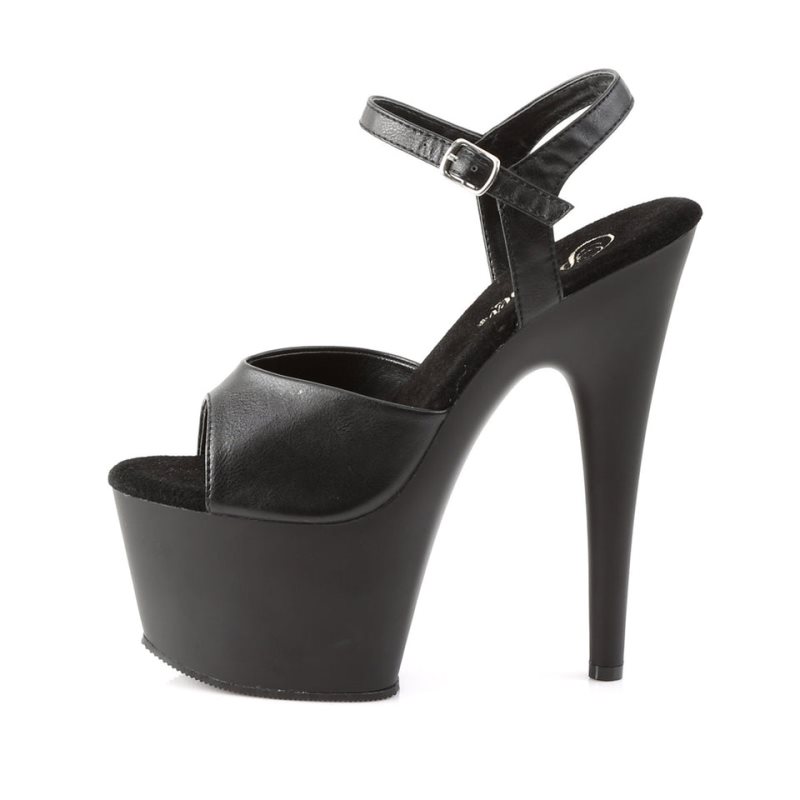 Pleaser Adore-709 Vegan Leather Hakken Dames Zwart | BELGIE BEBKISMF
