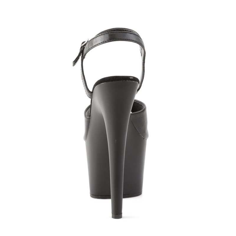 Pleaser Adore-709 Vegan Leather Hakken Dames Zwart | BELGIE BEBKISMF