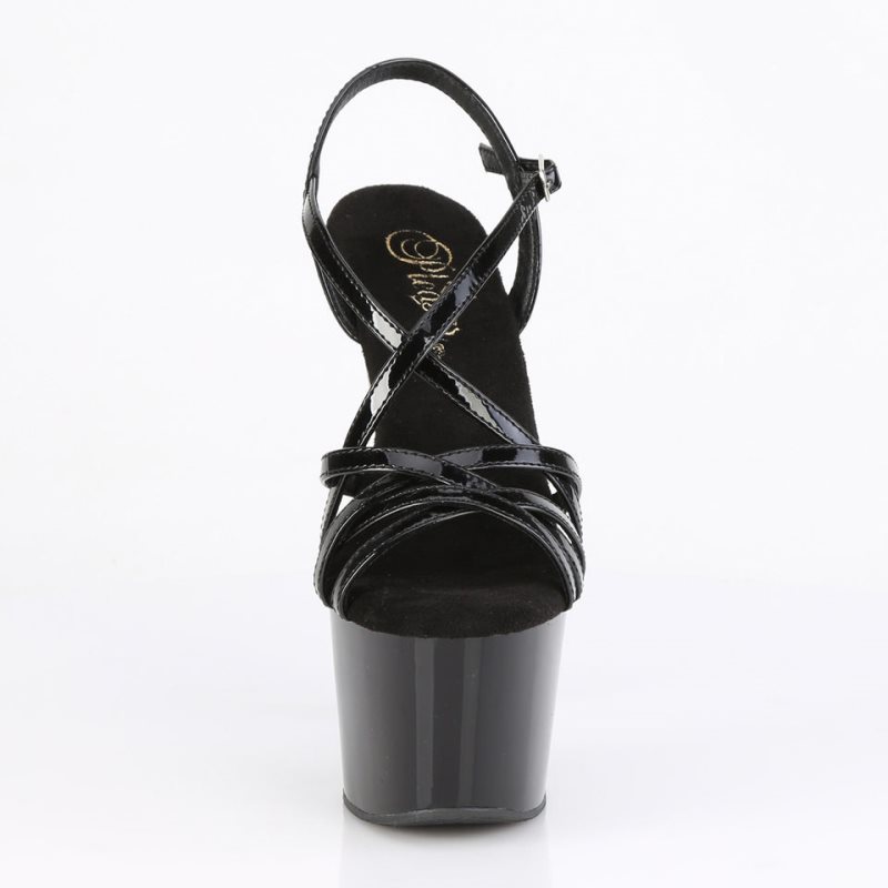 Pleaser Adore-713 Hakken Dames Zwart | BELGIE BEIHODRN