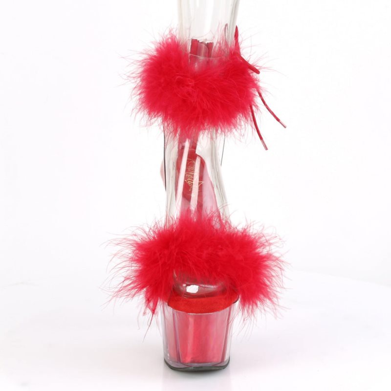 Pleaser Adore-724F Hakken Dames Rood | BELGIE BEPQBTKC