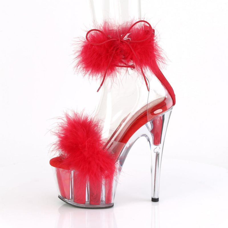 Pleaser Adore-724F Hakken Dames Rood | BELGIE BEPQBTKC