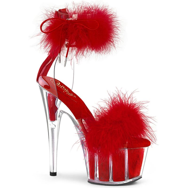 Pleaser Adore-724F Hakken Dames Rood | BELGIE BEPQBTKC