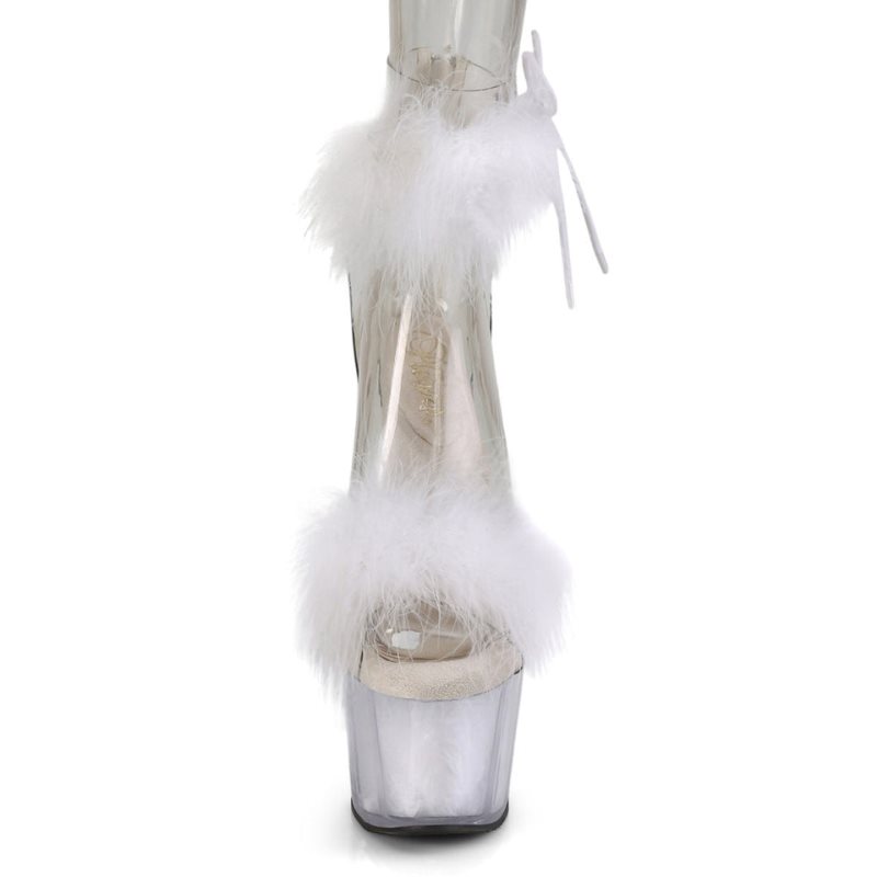Pleaser Adore-724F Hakken Dames Wit | BELGIE BESDAVOQ