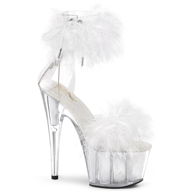 Pleaser Adore-724F Hakken Dames Wit | BELGIE BESDAVOQ