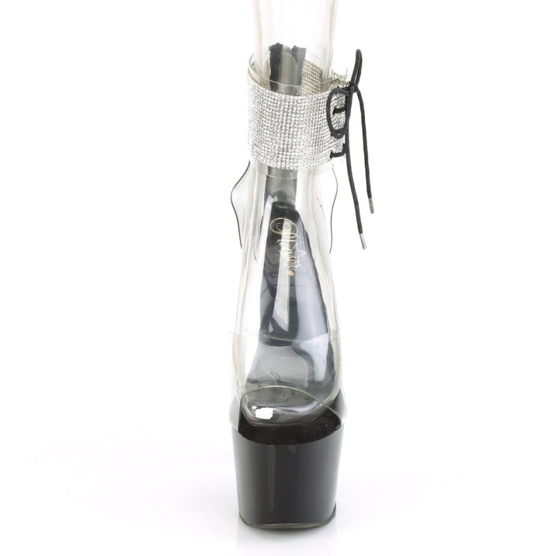 Pleaser Adore-724RS Hakken Dames Zwart | BELGIE BEPMWXOT