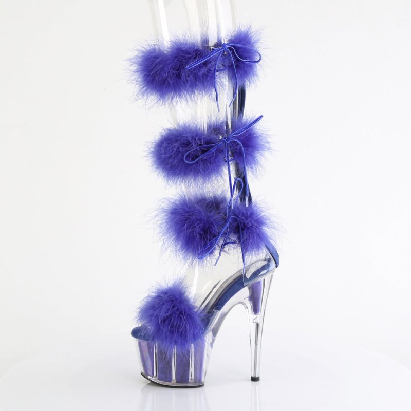 Pleaser Adore-728F Hakken Dames Blauw | BELGIE BEZLXTWP