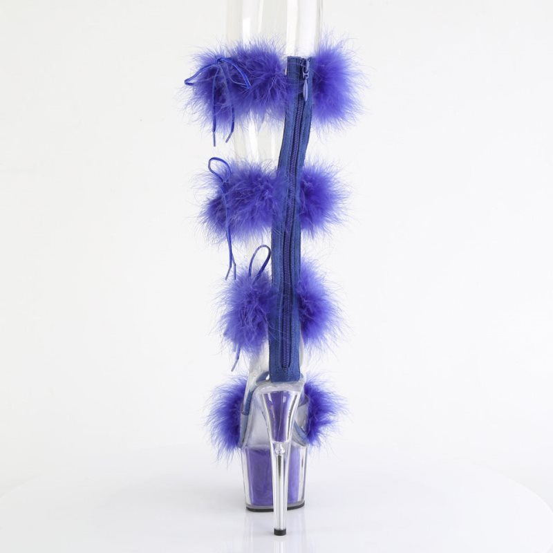 Pleaser Adore-728F Hakken Dames Blauw | BELGIE BEZLXTWP