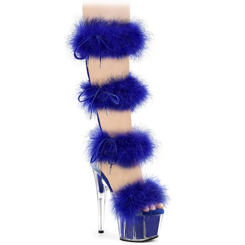Pleaser Adore-728F Hakken Dames Blauw | BELGIE BEZLXTWP