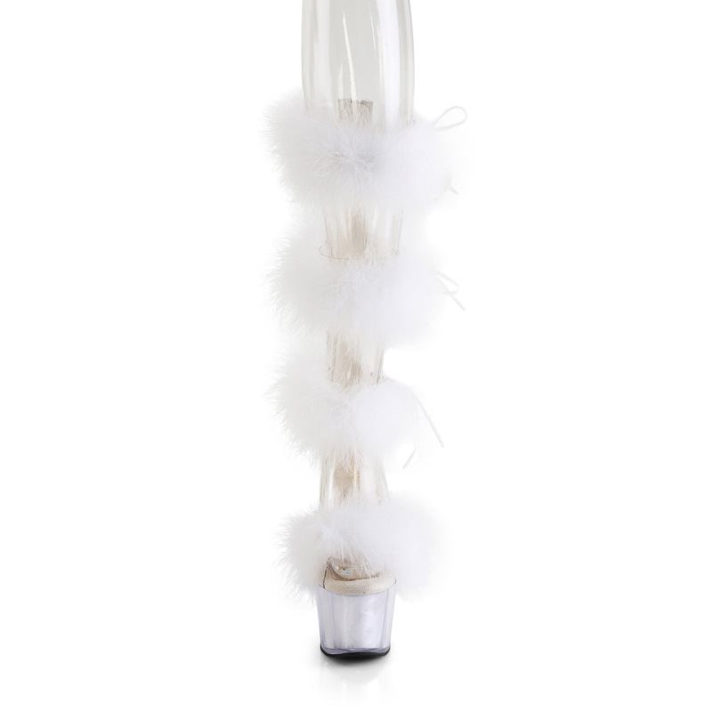 Pleaser Adore-728F Hakken Dames Wit | BELGIE BEUTAZKL