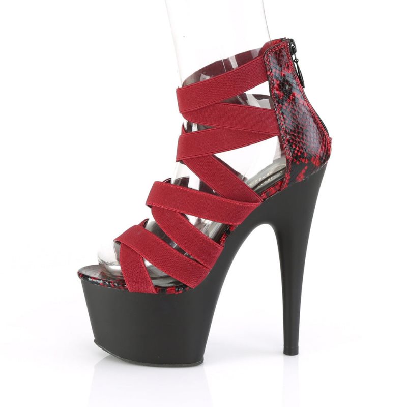 Pleaser Adore-748SP Hakken Dames Rood Zwart | BELGIE BEYAGKBN