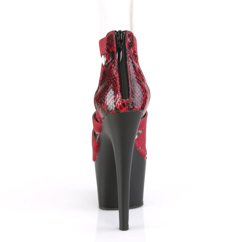 Pleaser Adore-748SP Hakken Dames Rood Zwart | BELGIE BEYAGKBN