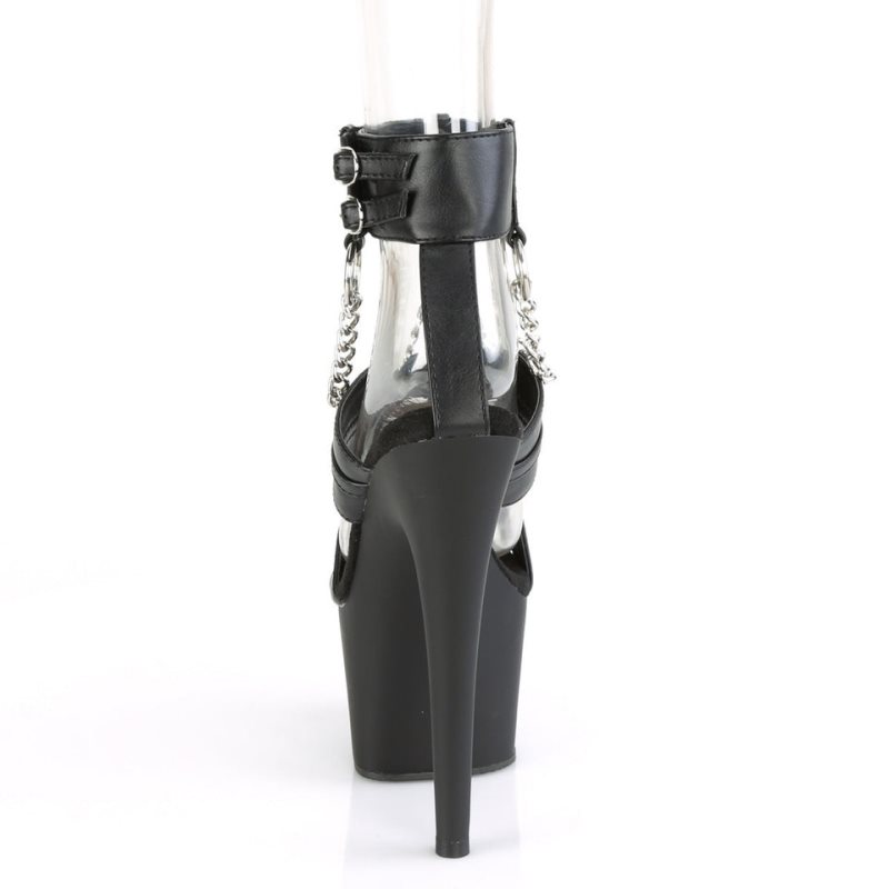 Pleaser Adore-761 Vegan Leather Hakken Dames Zwart | BELGIE BENPTZCI