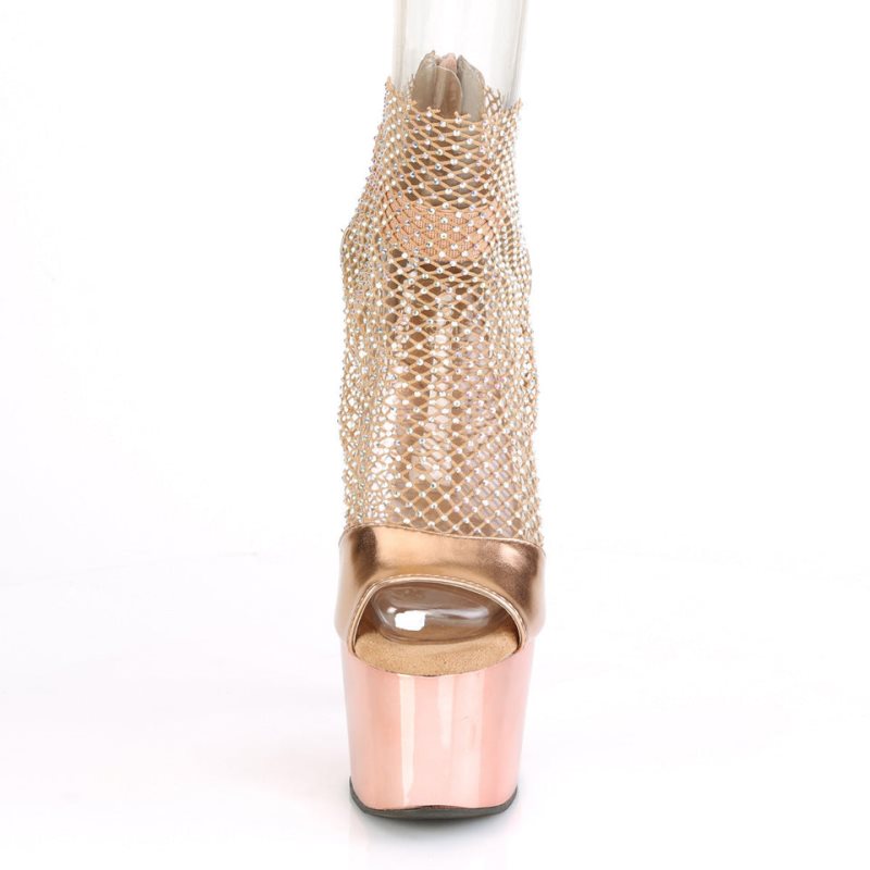 Pleaser Adore-765RM Hakken Dames Roze Goud | BELGIE BENETPHX