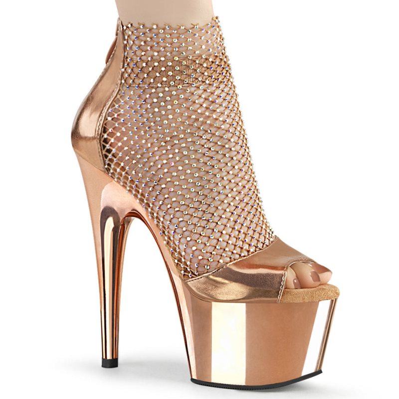 Pleaser Adore-765RM Hakken Dames Roze Goud | BELGIE BENETPHX