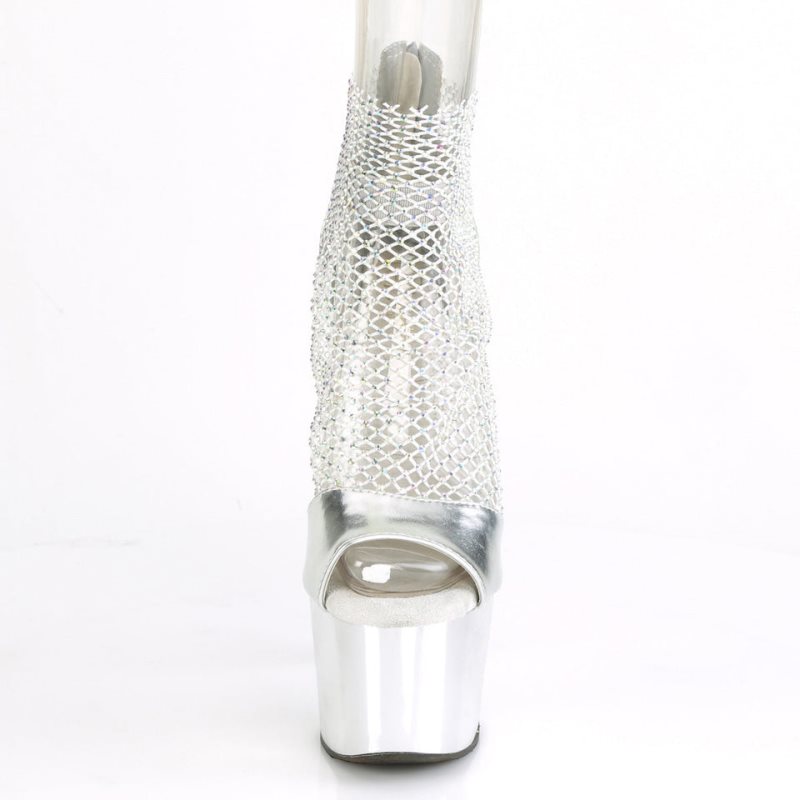 Pleaser Adore-765RM Hakken Dames Zilver | BELGIE BESUYKNR