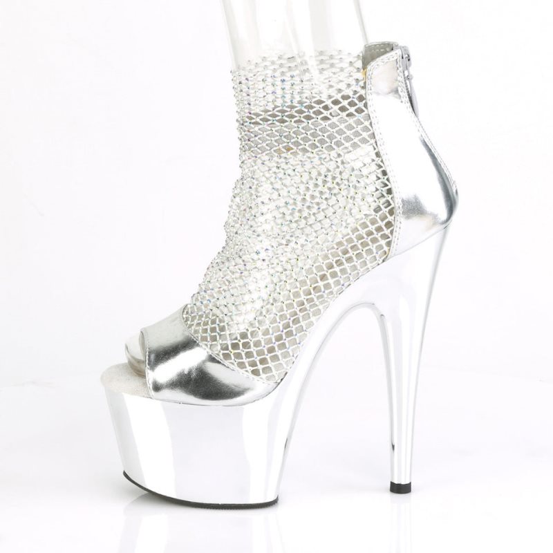 Pleaser Adore-765RM Hakken Dames Zilver | BELGIE BESUYKNR