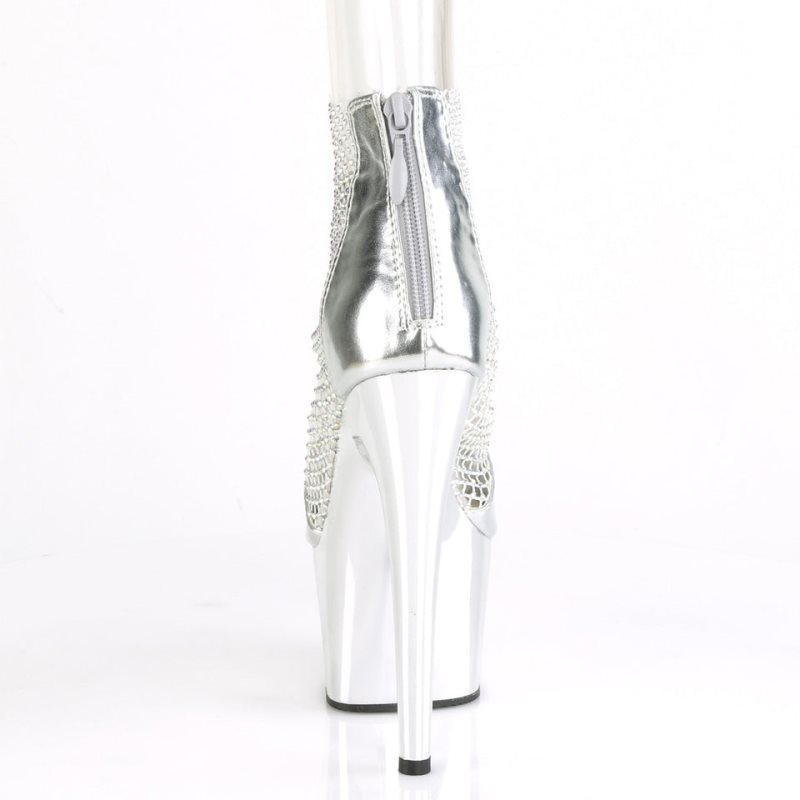 Pleaser Adore-765RM Hakken Dames Zilver | BELGIE BESUYKNR