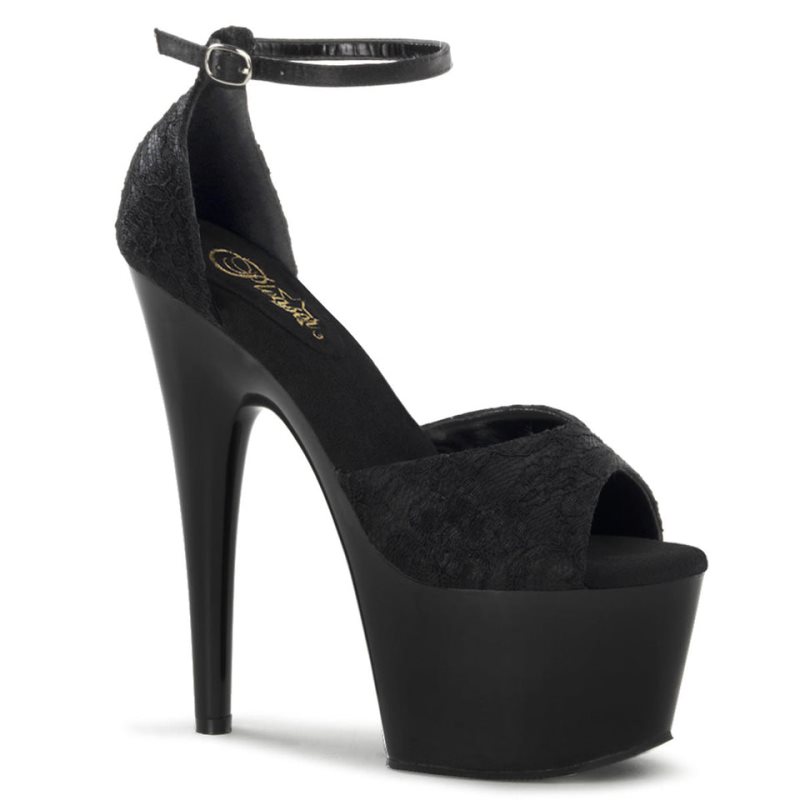 Pleaser Adore-768 Hakken Dames Zwart | BELGIE BEYSXFZD