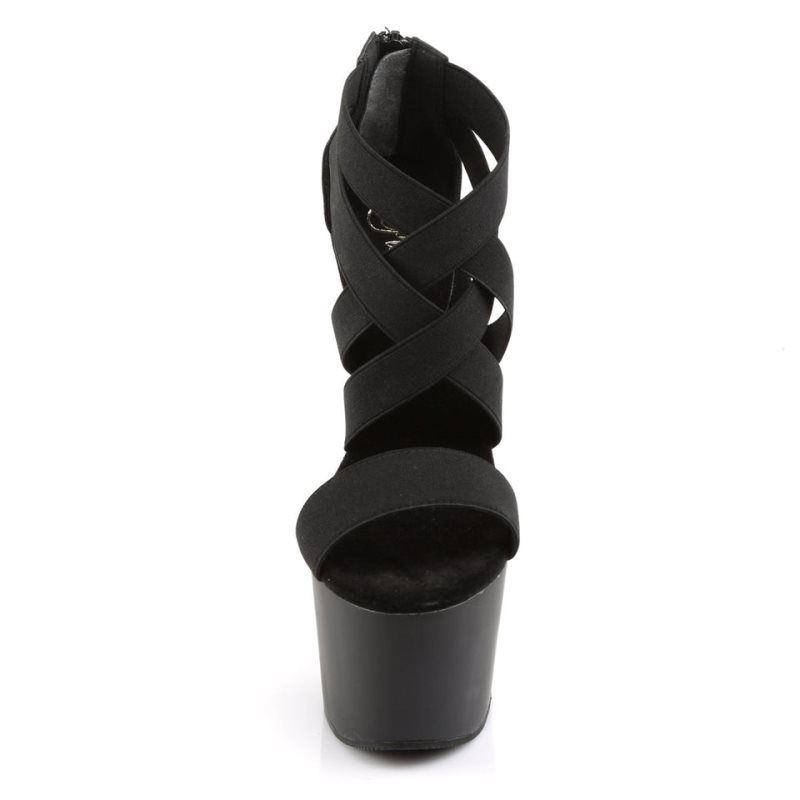 Pleaser Adore-769 Vegan Leather Hakken Dames Zwart | BELGIE BEGYUOTB