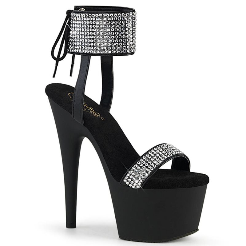 Pleaser Adore-770 Vegan Leather Hakken Dames Zwart | BELGIE BEMBLZSA