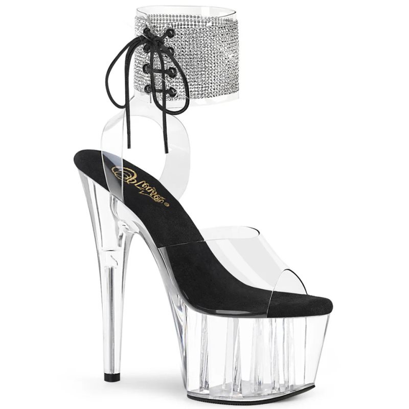 Pleaser Adore-791-2RS Hakken Dames Zwart | BELGIE BECSEWDP