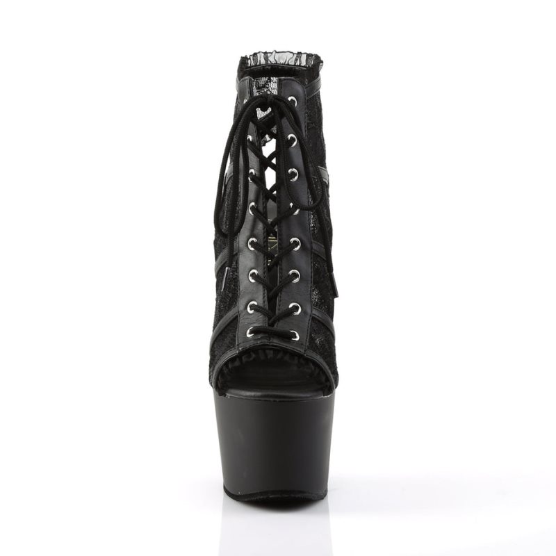 Pleaser Adore-796LC Laarzen Dames Zwart | BELGIE BENVOURJ