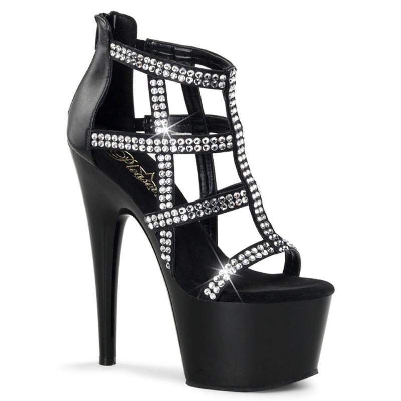 Pleaser Adore-798 Vegan Leather Hakken Dames Zwart | BELGIE BEIAUHEG