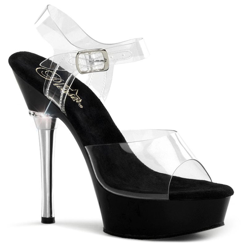 Pleaser Allure-608 Hakken Dames Zwart | BELGIE BELYTDOS