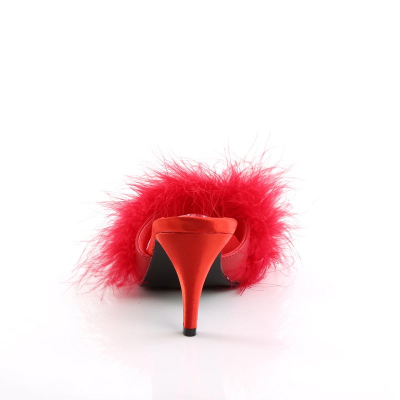 Pleaser Amour-03 Badslippers Dames Rood | BELGIE BEQNWDIX