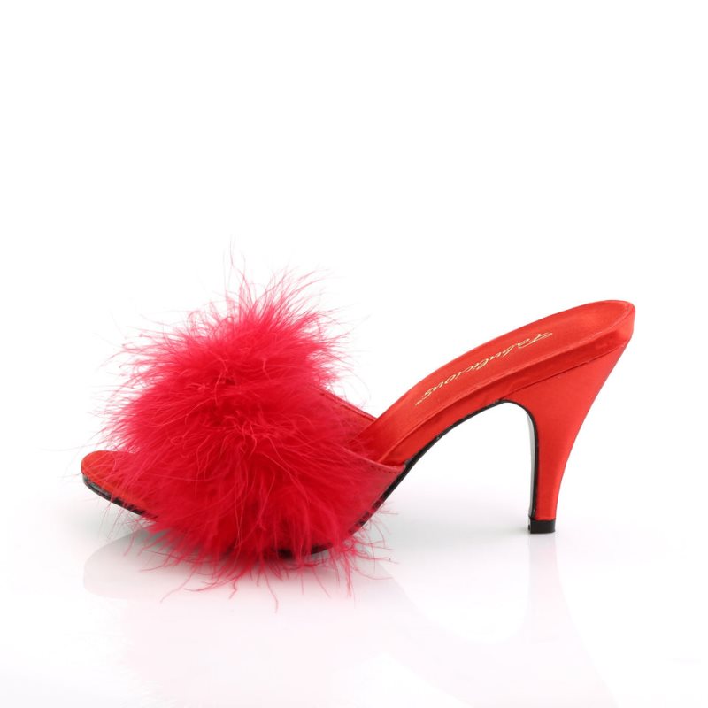 Pleaser Amour-03 Badslippers Dames Rood | BELGIE BEQNWDIX