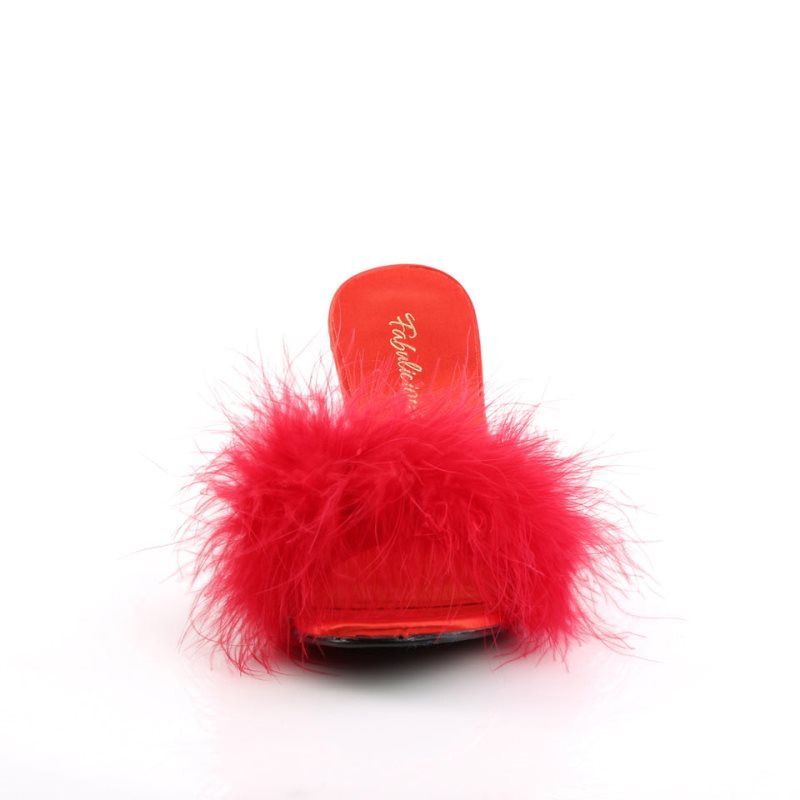 Pleaser Amour-03 Badslippers Dames Rood | BELGIE BEQNWDIX