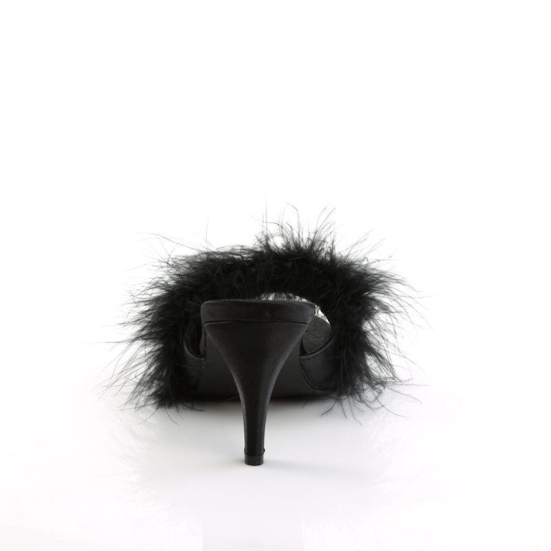 Pleaser Amour-03 Badslippers Dames Zwart | BELGIE BEPVCDGM