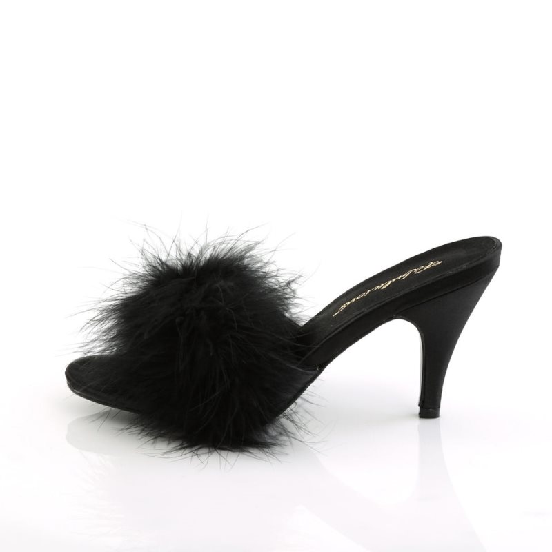 Pleaser Amour-03 Badslippers Dames Zwart | BELGIE BEPVCDGM