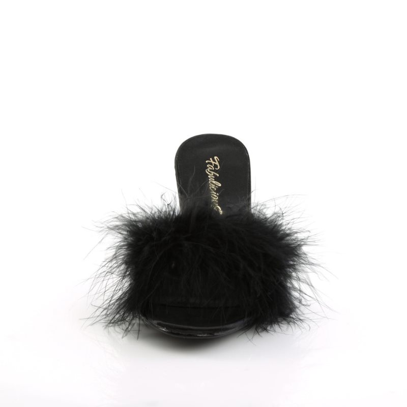 Pleaser Amour-03 Badslippers Dames Zwart | BELGIE BEPVCDGM