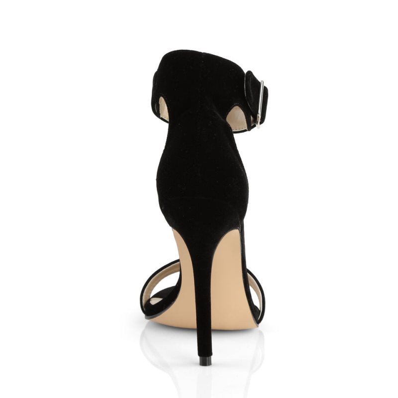 Pleaser Amuse-10 Hakken Dames Zwart | BELGIE BESLFYHO