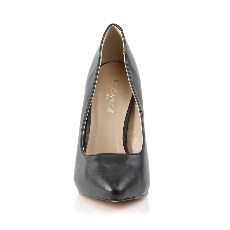 Pleaser Amuse-20 Vegan Leather Hakken Dames Zwart | BELGIE BEUSGAVE