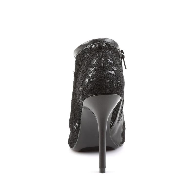 Pleaser Amuse-56 Laarzen Dames Zwart | BELGIE BEUHDMOS